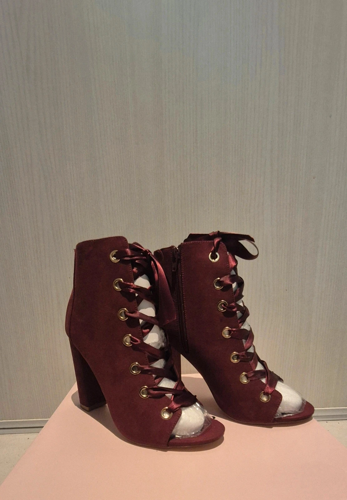 Burgundy ankle boots – photo 8